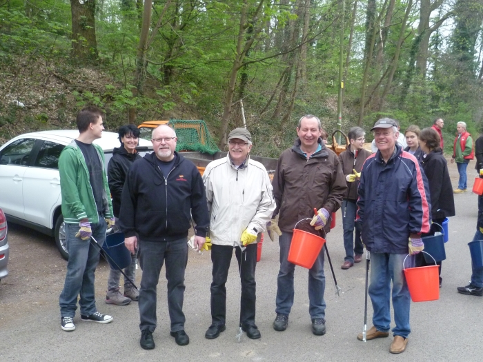 Gute Stimmung bei CDU-Gruppe am Ü-Bad Foto: Walter Junker